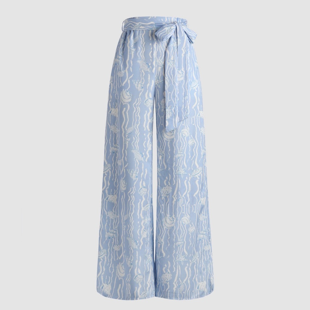 Blue Ocean World Flowy Pants